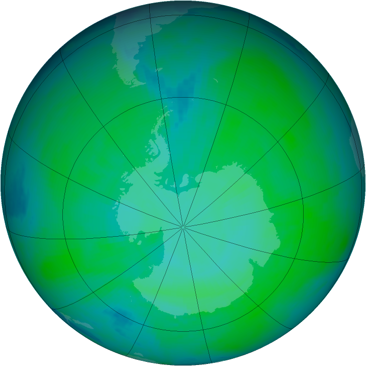 Ozone Map 1984-12-30
